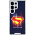 Superman 2025 Energy Shield Neon Emblem Galaxy S25 Ultra Clear Case